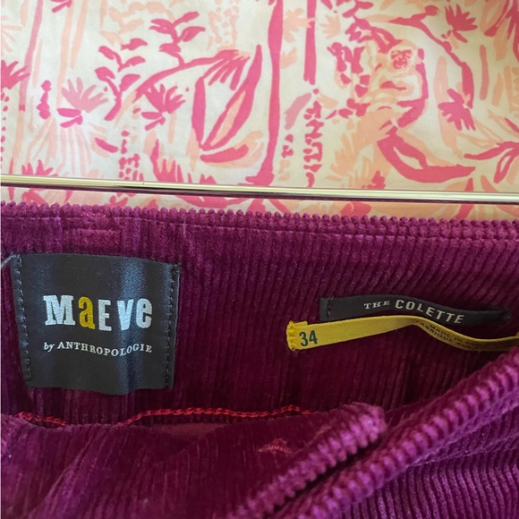 Anthropologie Maeve The Colette Corduroy Cropped Wide Leg Pants in Size 34 - Picture 6 of 7